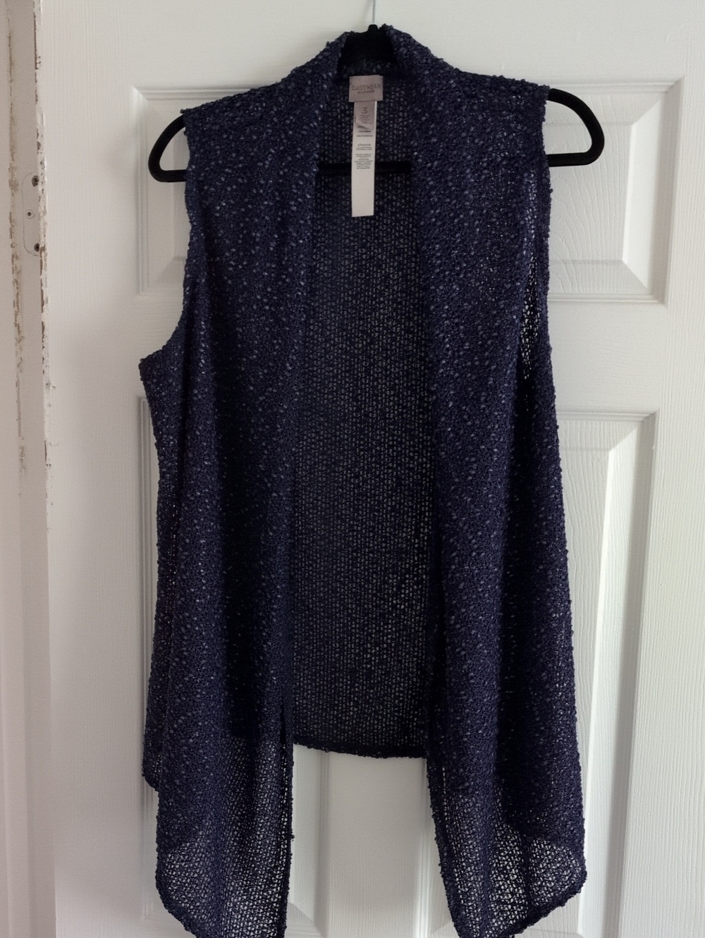 Chico's Purple Open-Weave Knit Vest
